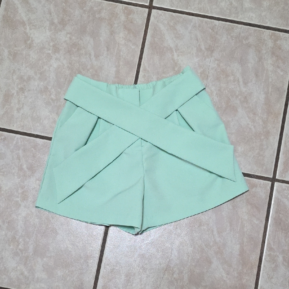 GB girls Green Casual Shorts Relaxed Fit